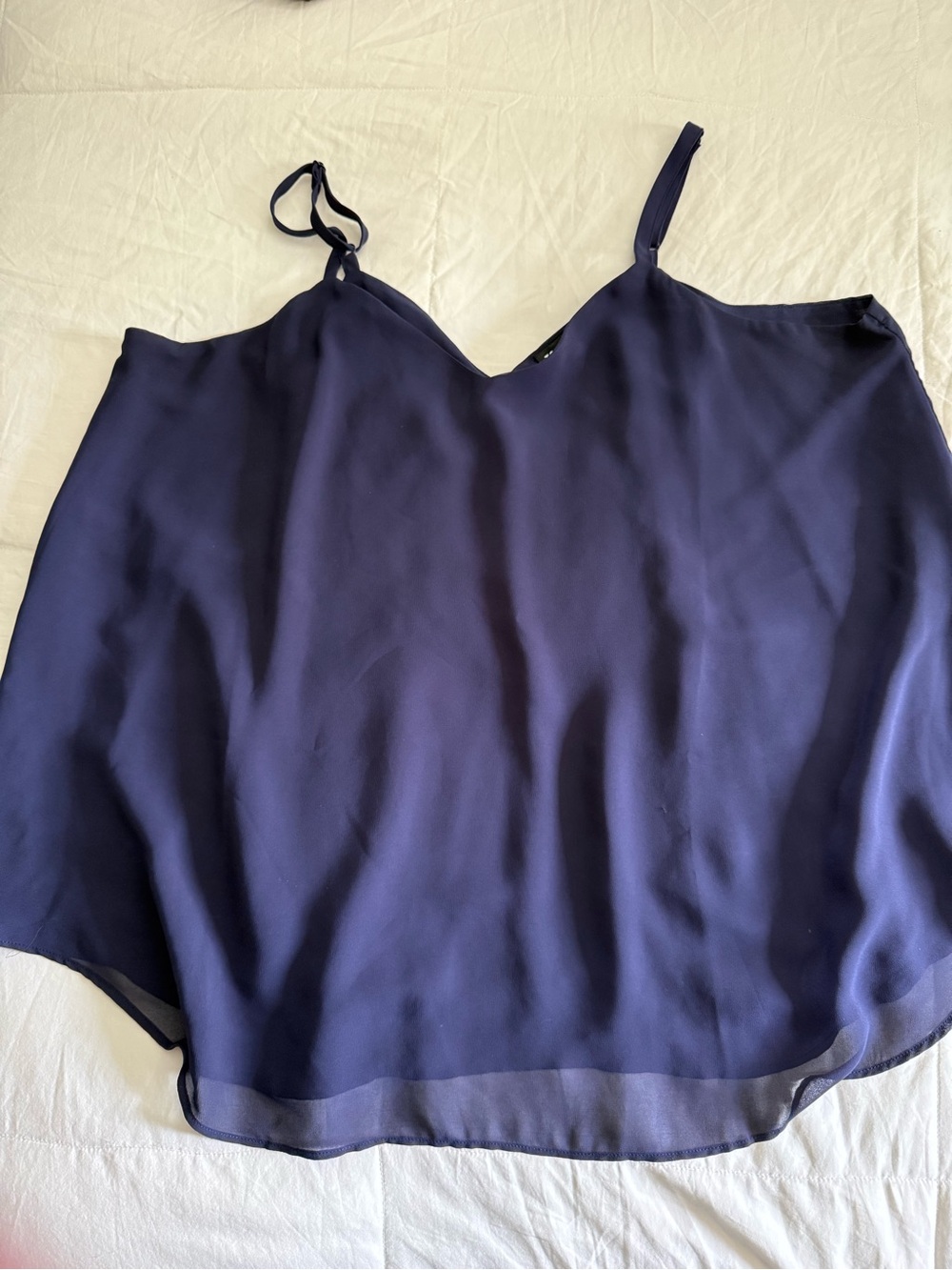 torrid Navy V-Neck Chiffon Camisole